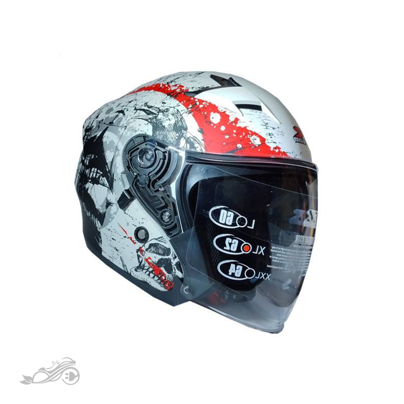 کلاه کاسکت راپیدو مدل بدون فک عینکدار