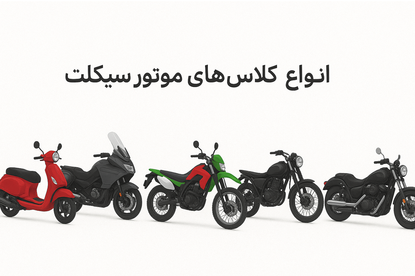 انواع کلاس‌های موتور سیکلت را بیشتر بشناسیم